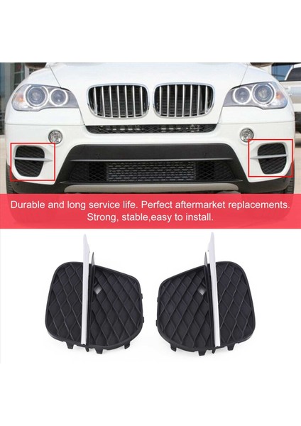 1 Çift Ön Tampon Izgara Kapağı Izgara Kaplama -Bmw X5 E70 2011-2013 51117222859 51117222860 (Yurt Dışından) indirimleri