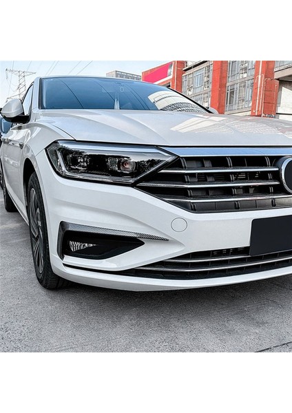 2pcs Araba Ön Tampon Ayırıcı Spoiler Dekoratif Kaplamalar Vw Jetta Için Sis Lambası Kanard Mk7 2019-2021 Karbon Fiber (Yurt Dışından) fiyatları