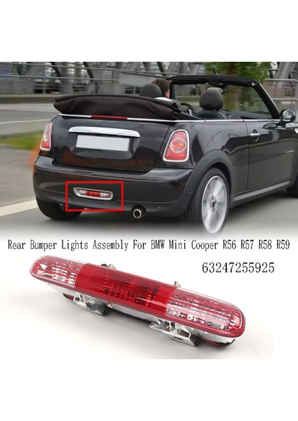 63247255925ARABA Arka Tampon Işıkları Montaj Arka Sis Lambası Ters Yedekleme Işık Bmw Mini Cooper Için R56 R57 R58 R59 (Yurt Dışından)