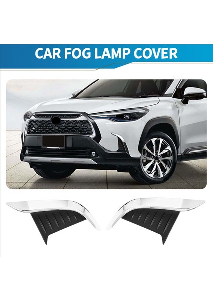 Toyota Corolla Cross 2020 2021 Abs Krom Ön Arka Sis Lambası Göz Kapağı Kaş Kapağı Kalıp Kalıp Çerçeve Garnitür (Yurt Dışından) fırsatları