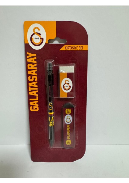 Versatilli 3'lü Kırtasiye Set Sarı Kırmızı 07