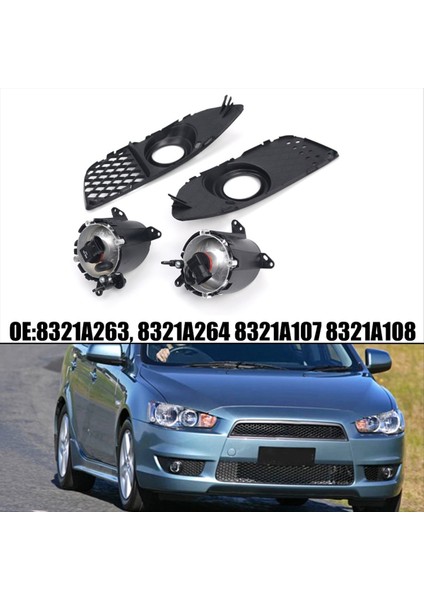 Mitsubishi Lancer Için 2008-2017 Sol ve Sağ Taraf Ön Sürüş Sis Farları 8321A263 8321A264 8321A107 8321A108 (Yurt Dışından) modelleri