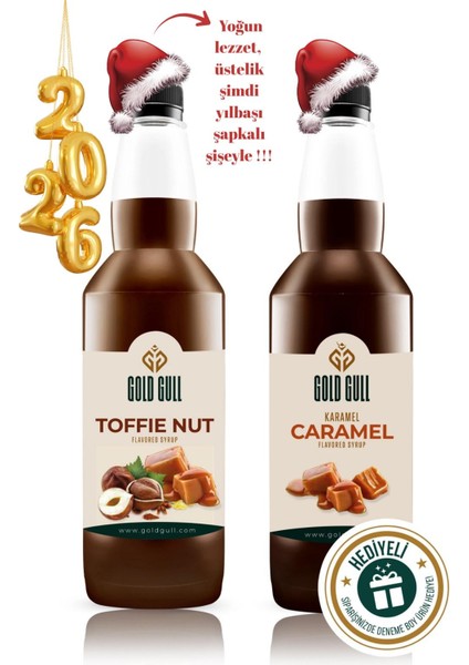 Toffee-Nut & Karamel Aromalı Kahve & Meyve Şurubu 2 x 700 ml