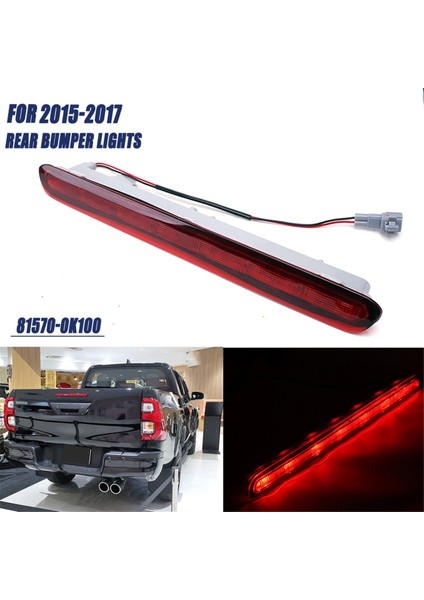 32915006872 Araba LED Yüksek Montaj Fren Işığı Toyota Için Üçüncü Kuyruk Durdurma Lambası Hilux Revo Vigo 2015-2018 (Yurt Dışından) indirimleri