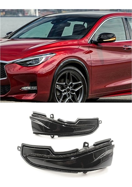 Dinamik Dönüş Sinyali LED Yan Ayna Göstergesi Sıralı Işık Infiniti Q30 Q50 Q60 Q70 QX30 QX50 QX60 QX70 (Yurt Dışından) modelleri
