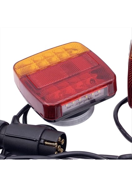 Treyler Kamyonu Için 7 Pinli Fişli Evrensel 20 LED 12V Arka Lambası (Yurt Dışından) modelleri