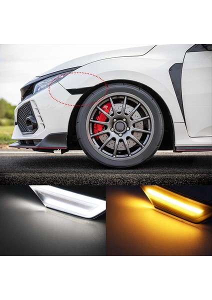 Yan Işaretli Işıklar Dinamik Akış Sıralı Dönüş Sinyal Lambaları Honda Civic 10TH 16-2021 34350-TET-H01, 34300-TET-H01 (Yurt Dışından) modelleri
