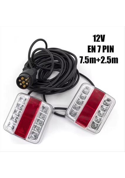 12V 10M Evrensel Arka Çekme Lambası 7 Pinli Fren Lambası Sinyal Lambası (Yurt Dışından) modelleri