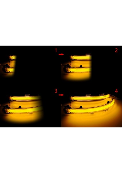 Vw Golf Mk7 Gtı R Touran Için Dinamik LED Kanat Ayna Göstergesi Gelişmiş Görünürlük (Yurt Dışından) indirimleri