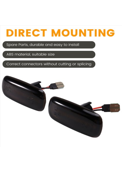 Audi A4 B6 B8 B7 A6 S6 Sıralı Füme LED Yan Işaretçi Dönüş Sinyali Işıkları 8E0949127 4E0949128 (Yurt Dışından) fırsatları