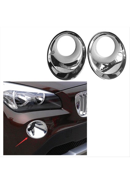Araba Stil Ön Sisli Fog Çerçeve Lamba Yüzüğü Kapak Bmw X1 E84 2009 2011 2012 2012 Için (Yurt Dışından) modelleri