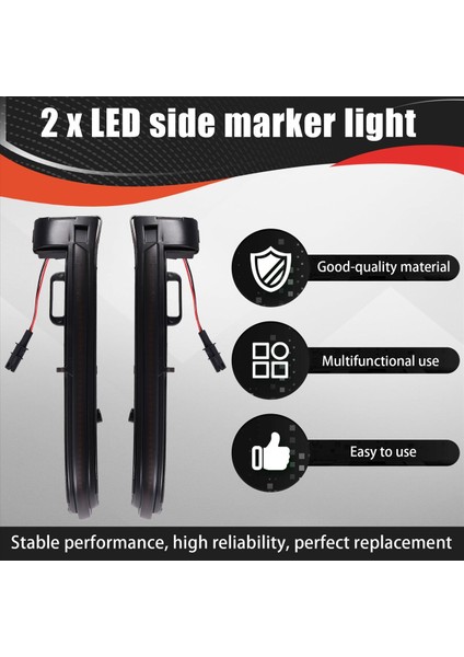 LED Yan Dikiz Aynası Dönüş Sinyali Dinamik Sinyal Lambası Için (Yurt Dışından) indirimleri