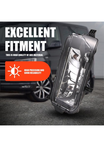 Araba Sol ve Sağ Ön Sis Halojen Kiti Vw Transporter Için Uygun 2016-2019 7E0941661A / 7E0941662A (Yurt Dışından) modelleri