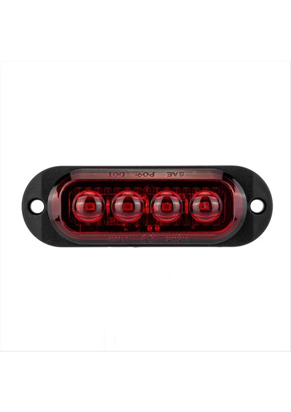 10PCS 12V-24V 4led Araba Yan Işaretleri Işıklar Dönüş Sinyal Işıkları Yan Gösterge Işıkları Römorklar Için Arka Lamba Kamyonlar Kırmızı (Yurt Dışından) fiyatları