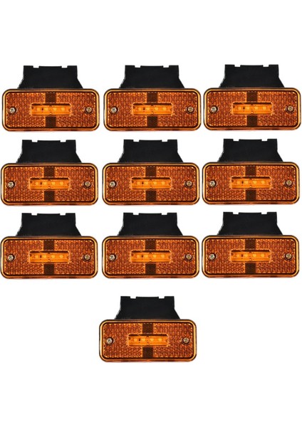 10PCS 12V 24V Boşluk Işığı Dönüş Sinyali Işık Uyarı Işık Kuyruğu Işığı Araba Kamyon Römorku LED Yan Işaret Işığı (Yurt Dışından)