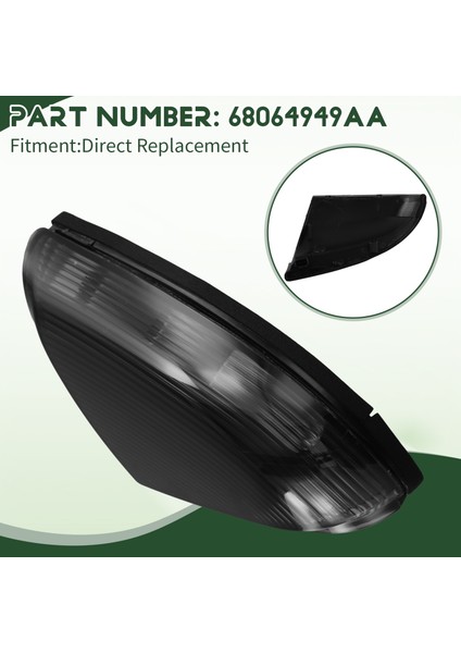 Araba Sol Kanat Yan Dik Görünüm Ayna Lambası Dönüş Sinyal Işık Göstergesi 68064949AA Dodge Ram 1500 2500 2009-2013 (Yurt Dışından) fırsatları