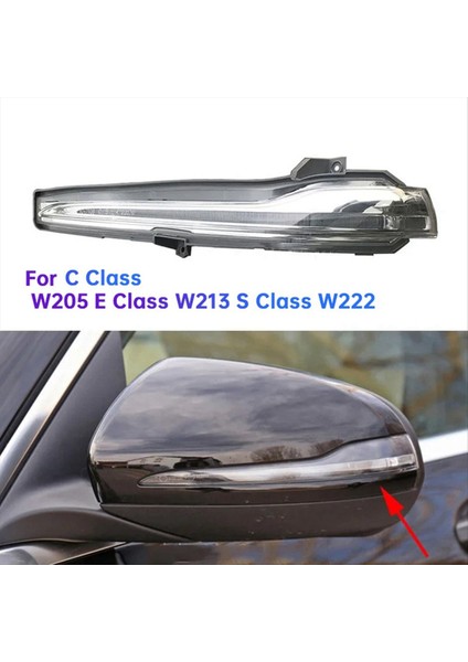 Araba Dikiz Aynası Dönüş Sinyali Lambası Mercedes-Benz W205 W213 W222 Yan Kapı Ayna Göstergesi Işık A0999060701 L (Yurt Dışından) fiyatları