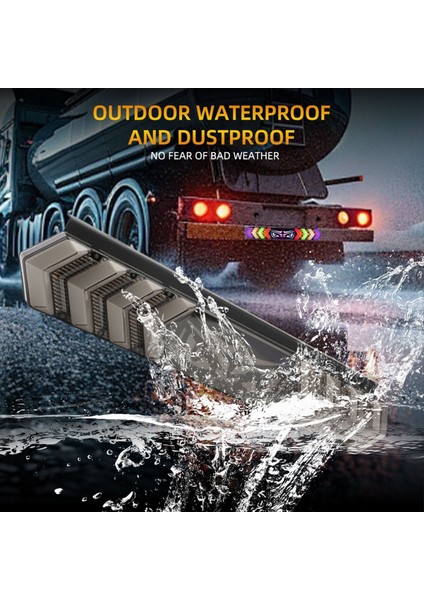 Şeytan Gözü Arka Lambaları Rgb Yedi Renkli Koşu Lambaları Kamyon Dönüşü (Yurt Dışından) fiyatları