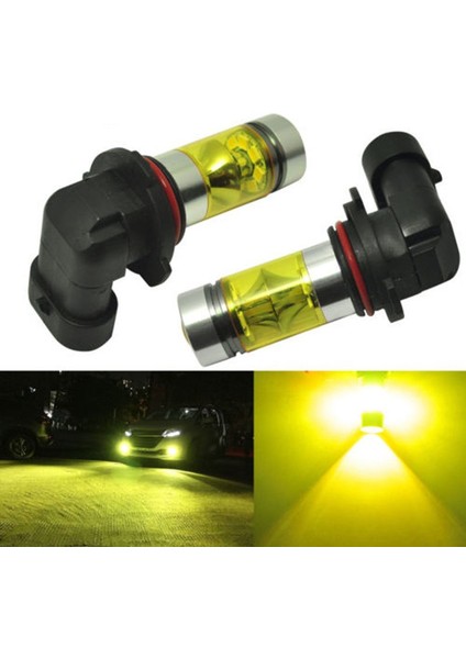 Yeni 2x 9005 H10 9145 3000K Sarı 100W LED Far Ampulleri Kiti Sis Işığı (Yurt Dışından)