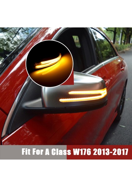 Mavi ve Amber Dinamik LED Dönüş Sinyali Işık Dikizleme Ayna Işık Gösterge Karlanıcı Mercedes-Benz W221 W212 W204 W246 (Yurt Dışından) modelleri