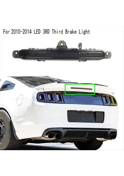 LED 3. Üçüncü Fren Işığı Ford Mustang Için Yüksek Montaj Fren Işığı 2010-2014 TZOA008-EHS1 AR3Z13A613A Siyah (Yurt Dışından) indirimleri