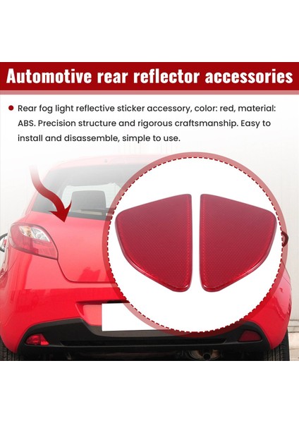 Araba Stil Abs Plastik Arka Tail Sis Lambası Reflektör Panel Mazda 2 Demio 2015-2018 (Yurt Dışından) modelleri