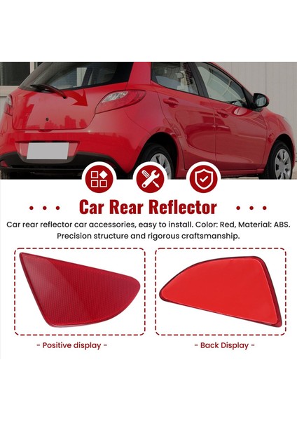 Araba Stil Abs Plastik Arka Tail Sis Lambası Reflektör Panel Mazda 2 Demio 2015-2018 (Yurt Dışından) fırsatları
