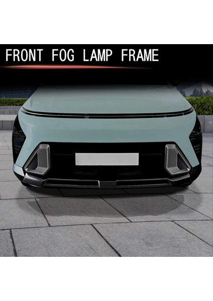 Araba Ön Sis Lambası Işık Kapağı Trim Hyundai Kona 2024+ Araba Trim Aksesuarları Karbon Fiber Desen (Yurt Dışından) modelleri