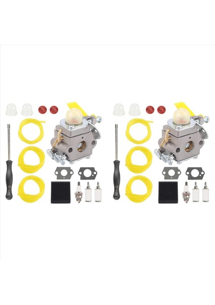 2x C1U-H60 Karbüratör Ryobi Homelite 25CC RY28141 UT33600 UT33650 308054013 308054012 Ot Biçme Makinesi Parçaları (Yurt Dışından)