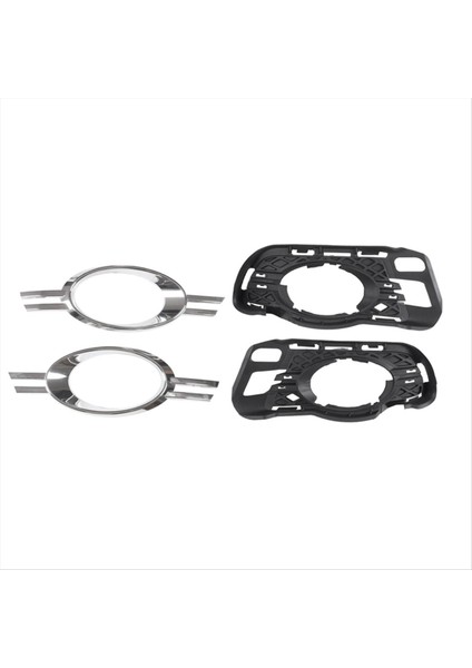 1set Ön Tampon Sis Izgarası Izgara ile Mercedes Için Krom Döşeme ile Benz W204 C250 C300 C350 204852423 2048852523 (Yurt Dışından)