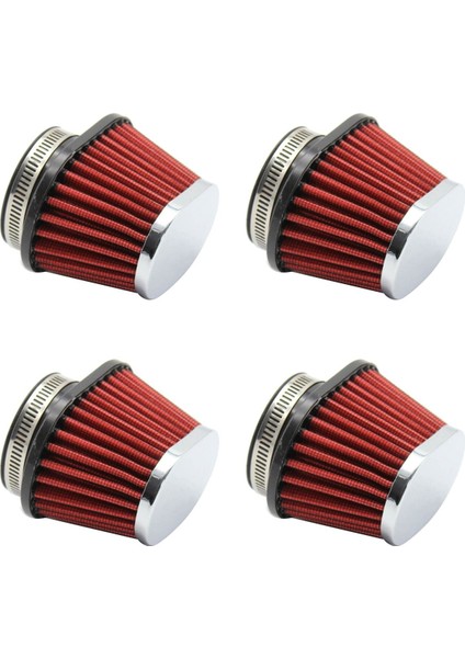 4x Motosiklet Hava Filtresi 55MM Evrensel Motosiklet Hava Girişi Filtre Aksesuarları (Yurt Dışından)