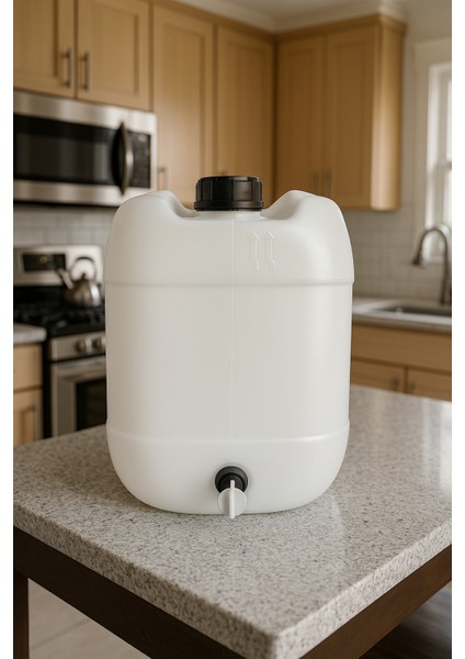 20 Lt Musluklu Bidon Su Deposu,kamp,bahçe,karavan,yağ