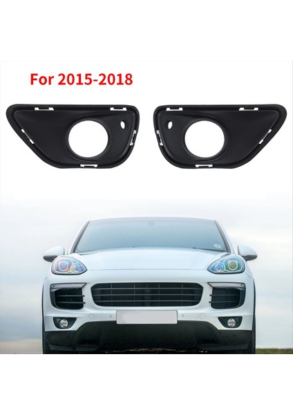 Porsche Cayenne 2015-2018 Için 1 Çift Ön Tampon Sis Lambası Işık Trim Kapak 95850582300 95850582400 (Yurt Dışından)