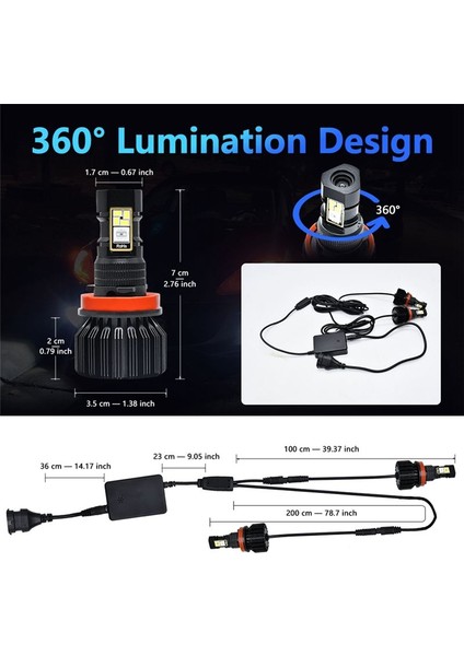 Araba LED Rgb Far Far Uygulaması Bluetooth Uyumlu Kontrol Çok Renk LED Sis Farları Ampuller, H8 H9 H11 (Yurt Dışından) fiyatları