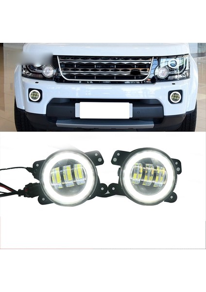 Land Rover Range Rover Discovery Için Sis Farları Montajı 4 Lr2 2010-2016 Angel Göz Başı Işığı LED Gündüz Koşu Işığı (Yurt Dışından) indirimleri