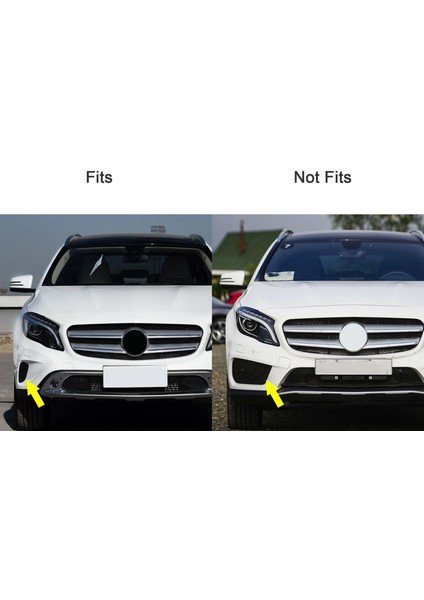 1 Çift Ön Tampon Dış Izgara Trim Kapağı 1568853322, 1568853422 2015-2017 Için Mercedes-Benz W156 X156 Gla 200/220/250 (Yurt Dışından) modelleri