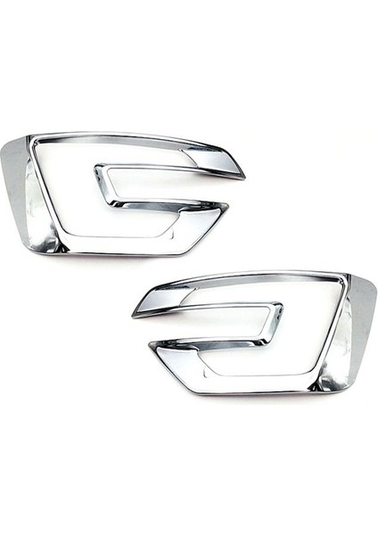 Araba Ön Tampon Sis Lambası Kapağı Ford Explorer Için Sis Işığı Döşeme 2016 2017 Aksesuarlar 2 Pcs Gümüş (Yurt Dışından)