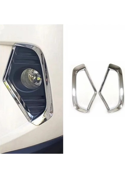Ön Sis Lamba Işığı Araba Çerçeve Yerleşimi Dekorasyon Kapak Trim Toyota Rav4 Rav 4 XA50 2019 - 2024 Gümüş (Yurt Dışından) fırsatları