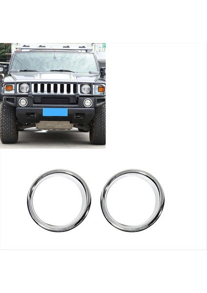 1paır Araç Ön Tampon Sis Lambası Trim Hummer Için Kapak H2 2003-2009 Krom Sis Işığı Çerçevesi Dış Dekoratif (Yurt Dışından) indirimleri