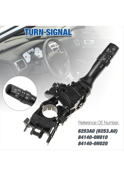 Cruise Control Direksiyon Sütunu Far Sütun Anahtarı Göstergesi Citroen C1 Peugeot 107 Aygo 6253A0 (Yurt Dışından) fiyatları