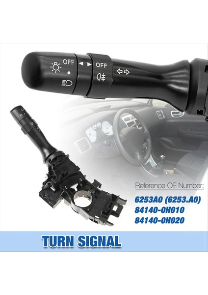 Cruise Control Direksiyon Sütunu Far Sütun Anahtarı Göstergesi Citroen C1 Peugeot 107 Aygo 6253A0 (Yurt Dışından) indirimleri
