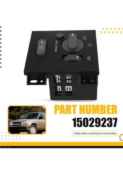 Araba Far Kontrolü Düğmesi Switch Sis Lambası Anahtarı 15029237 Chevy S10 Blazer Gmc Sonoma Jimmy 1998-2005 (Yurt Dışından) fırsatları
