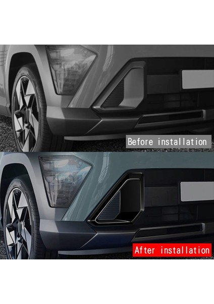 Araba Ön Sis Lambası Işık Kapağı Kaplama Için Hyundai Kona 2024+ Araba Döşeme Aksesuarları Parlak Siyah (Yurt Dışından) fiyatları