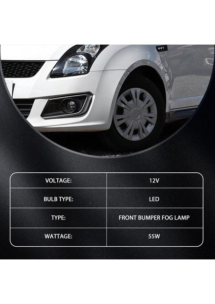 1 Çift Ön Tampon Sis Lambaları Ford Focus Suzuki Için H11 ile Yeni Alto Renault Peugeot Citroen Anti-Bez Lens (Yurt Dışından) fırsatları