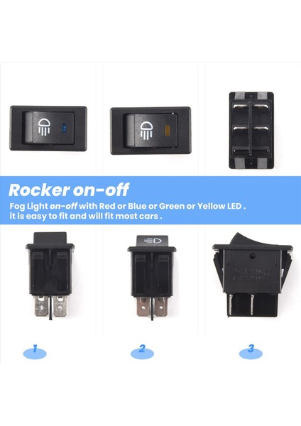 4x 12V 35A Araba Kamyon Teknesi Sis Lambası Rocker Anahtar LED Işık Gösterge Tahtası 4pin Siyah (Yurt Dışından) indirimleri