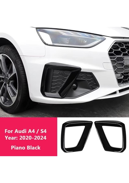 Ön Tampon Sis Lambası Çerçevesi Dekorasyon Kapak Trim Için Audi A4 B9 2019 2020 2021 2022 Dış Aksesuarlar (Yurt Dışından)