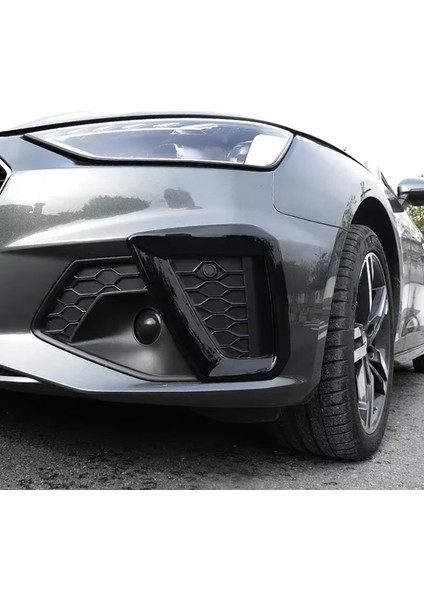 Ön Tampon Sis Lambası Çerçevesi Dekorasyon Kapak Trim Için Audi A4 B9 2019 2020 2021 2022 Dış Aksesuarlar (Yurt Dışından) fırsatları