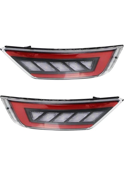 2 Adet LED Arka Tampon Reflektör Işık Ford Focus 2 Için Mk2 Hatchback Ecosport Escape Kuga 2009-2020 Arka Sinyal Sis Lambası (Yurt Dışından)