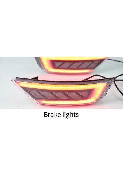 2 Adet LED Arka Tampon Reflektör Işık Ford Focus 2 Için Mk2 Hatchback Ecosport Escape Kuga 2009-2020 Arka Sinyal Sis Lambası (Yurt Dışından) modelleri
