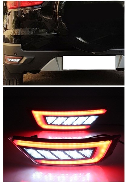 2 Adet LED Arka Tampon Reflektör Işık Ford Focus 2 Için Mk2 Hatchback Ecosport Escape Kuga 2009-2020 Arka Sinyal Sis Lambası (Yurt Dışından) fırsatları